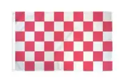 Checkered Blue & Yellow Flag Banner 3' x 5' Polyester