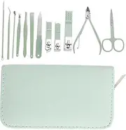 HONMEET 1set Portable Nail Care Kit Manicure Set Matcha Multi-function Pedicure Tools for Safe Blades for Fingernails and Toenails for Daily Use