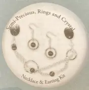 Rare Pure Allure Crystal Innov. Semi-Precious Rings Crystal Necklace/Earring Kit