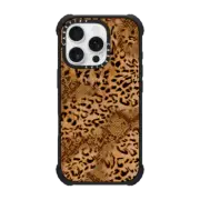iPhone 16 Pro Ultra Impact Case MagSafe Compatible Brown Leopard