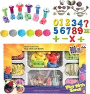 Beach Sand Toys | Play Sand Beach Tool Sensory Kit,Colorful Educational Fine Motor Skills Learning for Children's Day, Thanksgiving Celebrations