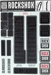 Rockshox Spare - Front Suspension Decal Kit 35mm Stealth My18 - Pike/Lyrik/Yari/Domain/Revelation(2018+): Black 35mm