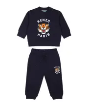 Kenzo Kids Logo-Printed Tracksuit Set 9M,18M,6M,36M,24M,12M Black