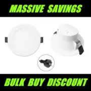LED Ceiling Downlights Kit 90mm Tri Colour 10W Dimmable Au Plug LED Driver