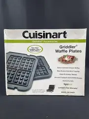 CUISINART Griddler Gourmet Nonstick Waffle Plates Belgian Waffles Model GR-WAFP