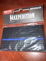 Maxpedition PVC PATCH USA2L USA Flag Patch Large 3"x1.7" Blue Line