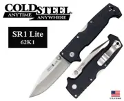 Cold Steel 4" Folding Knife SR1 Lite 8Cr14MoV Steel Griv-Ex Handle 62K1