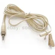 Beige Tie Clip Lavalier Microphone for Sennheiser Wireless G2 G3 G4 Mics System