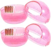 CANIGHT 2pcs Nail Drill Bit Cleaning Brush with Protective Case Professional Nail Drill Bits Cleaner DIY Use Durable Detachable Design for Easy Maintenance
