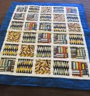 New Handmade Southwest Geometric Throw Size Quilt 42" X 49" Patchwork