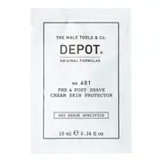 Depot 400 Shaving Specifications No. 401 Soothing pre and post shave cream 10 ml