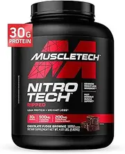 MuscleTech Nitro Tech Ripped Whey Protein Isolate Weight Loss Formula, Chocolate Fudge Brownie, 4 Pounds