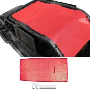 Sun Shade for Jeep Wrangler JL 4 Door 2018-2023 Red Mesh Screen Cover Rubicon (for: Jeep)