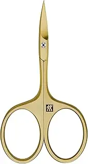 ZWILLING Cuticle Scissors (For Fine Cutting of Cuticles and Skin Remnants, Safe Nail Care, Sharp Edge) Premium, Gold, 95 mm