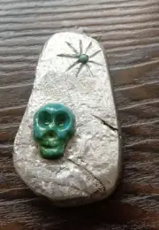 97.5g Aletai iron meteorite thin slice skull
