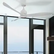 66" Eagle II XL DC Ceiling Fan White/Black/Chrome/Graphite/Bronze FC360163 Mercator Lighting