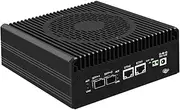 SJRC i3 N355 Mini PC (8C/8T, up to 3.9GHz), Dual SFP+ 10GbE Ports Firewall Appliance 2 x i226V 2.5GbE LAN, Win 11 Pro Office Computer, 16GB DDR5 RAM 512GB SSD, USB 3.2, 4K Display