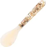 FONDOTIN Multi-Purpose Shell Spoon for Caviar Ice and Desserts Stylish Tableware for Serving Mixing and Coffee Use Shell Material Comfortable Grip
