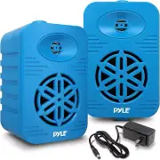 usa Bluetooth Indoor Outdoor Speakers Pair-500 Watt Dual Waterproof 5.25” 2-Way