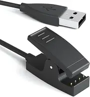 Charging Clip Intended for Garmin Approach S20/G10 GPS Golf Watch and Forerunner 230 235 630 35 35J 645 735xt GPS Running Watch, USB Data Sync Charge Cradle Dock Charger Clip Charging Cable - Black