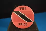 "TRINI PRIDE" Lot of 100 BUTTONS pinback pin badge 2 1/4" NEW Trinidad HERITAGE
