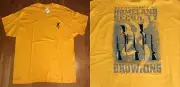 NWT Browning Homeland Security S/S T-Shirt Black Buckmark on Gold Size Medium