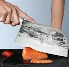 Handmade Cleaver Knife Forged Steel Wood Handle Chef Butcher Slicing Chopping 8"