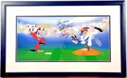 ✅ GOOFY cel HAND Signed VOICE Bill Farmer Baseball Disney Sericel Deluxe Edition