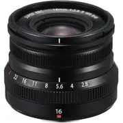 Fujifilm X Lens XF16mm f/2.8R WR Lens - Black