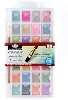 Royal & Langnickel Pearlescent Shimmer Metallic Watercolour Paint Set