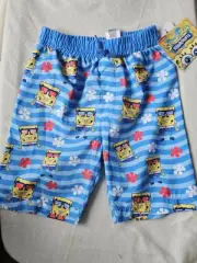 SpongeBob Squarepants toddler Blue Trunks Shorts Size 4t