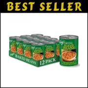 Convenient 12-Pack of Vegan Organic Baked Beans in Rich Tomato Sauce, 15.4 oz