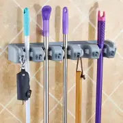 Mop Holder Brush Hanger Broom Organizer Sweeping Wall Mount