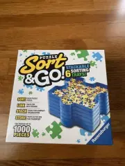 Sort and Go Jigsaw Puzzle Accessory 6 Stackable Sorting Trays Sturdy Easy to Use