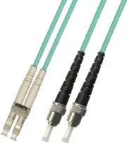 250 Meter 10Gb OM3 Multimode Duplex Fiber Optic Cable (50/125) LC-ST Aqua