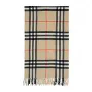 [Burberry] Burberry-Beige Cashmere Scarf-Donna OS OS