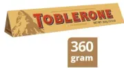 Toblerone Swiss Milk Chocolate w/Honey & Almond Nougat Sweet Choco Snack 360gram