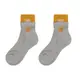 New Balance 襪子 Crew Socks 男女款 灰 橘 雙層襪 休閒 長襪 中筒襪 撞色 NB 台灣製 LAS23031GR