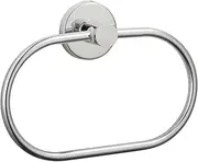 Towel Ring for Bathroom, Chrome Towel Bar Hangers Wall Mount, Stainless Steel Hand Towel Holder, Modern Round Towel Hanger by Eolax