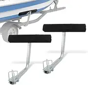 BISupply Short Bunk Guide-On - Carpeted Boat Trailer Guide Bunk Boards to Fit High Beam, Box, or C-Channel Trailers