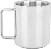 Insulated Coffee Mug 304 Stainless Steel Double Wall Insulated Anti Scald Thickened Coffee Mug, Insulated Coffee Mug with Handle for Drinking Water (L Size 350ml)