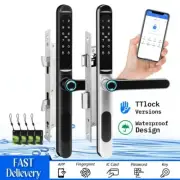 Fingerprint Outdoor Lock Bluetooth APP Code Keyless Electronic Sliding Door
