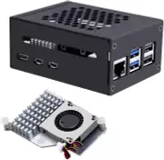 Metal Case for Raspberry Pi 5, Active Cooler for Raspberry Pi 5 4GB/8GB