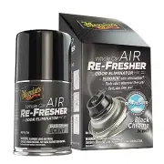 Meguiars G181302 Whole Car Air Re-Fresher Odor Eliminator, Black Chrome, 2 oz