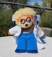 SKANSEN BEANIE KIDS PROFESSOR LOU NEE THE BEAR BK670 RETIRED NEW WITH TAGS
