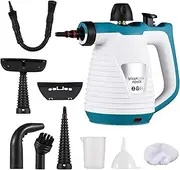 Handheld Steam Cleaner 1050W High Tempe ure Pr urized Steam Cleaning Tool with 9PCS Acc ory Portable Multifunction Steamer for Kitchen Sofa Bathroom Car Window White AU Plug