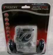 Sentry TR792 Clear Portable Walkman Cassette Tape Player, Headphones New/Sealed!