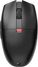 Fantech ARIA XD7 Wireless Gaming Mouse - Pixart 3395 Gaming Sensor 26000 DPI, KAILH GM8.0 Switches, Super Lightweight 59 Grams and Ambidextrous Egg Shape, 3-Mode Connectivity, Black