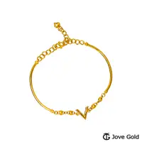 在飛比找松果購物優惠-JoveGold漾金飾 關於你黃金手環 (9折)