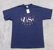 Vintage Guess Shirt Mens Large Blue Georges Marciano USA DEADSTOCK NWT